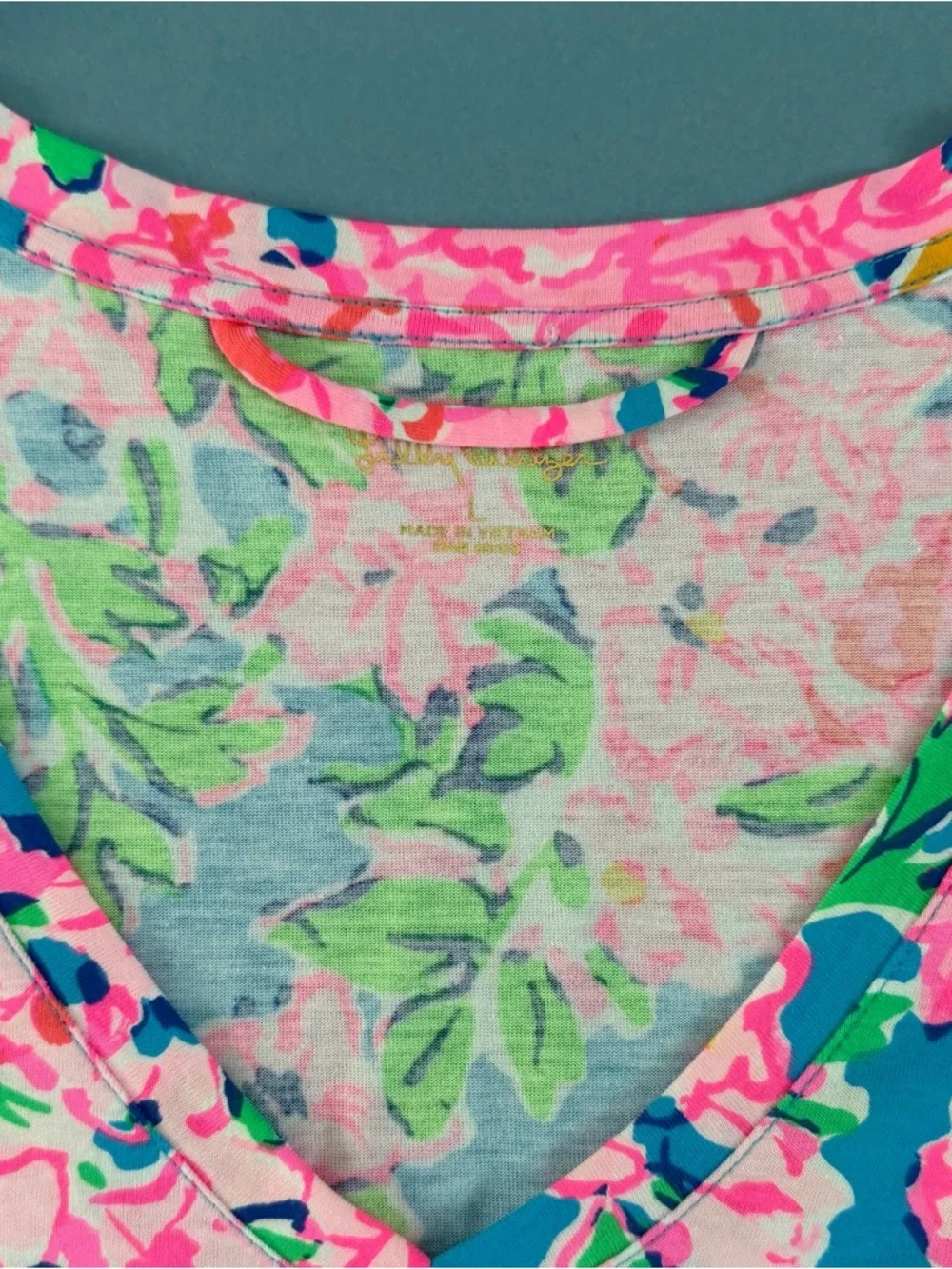 Lilly Pulitzer Isolde Rose To The Occasion Floral Puff Sleeve Knee Length Dress - Picture 5 of 6